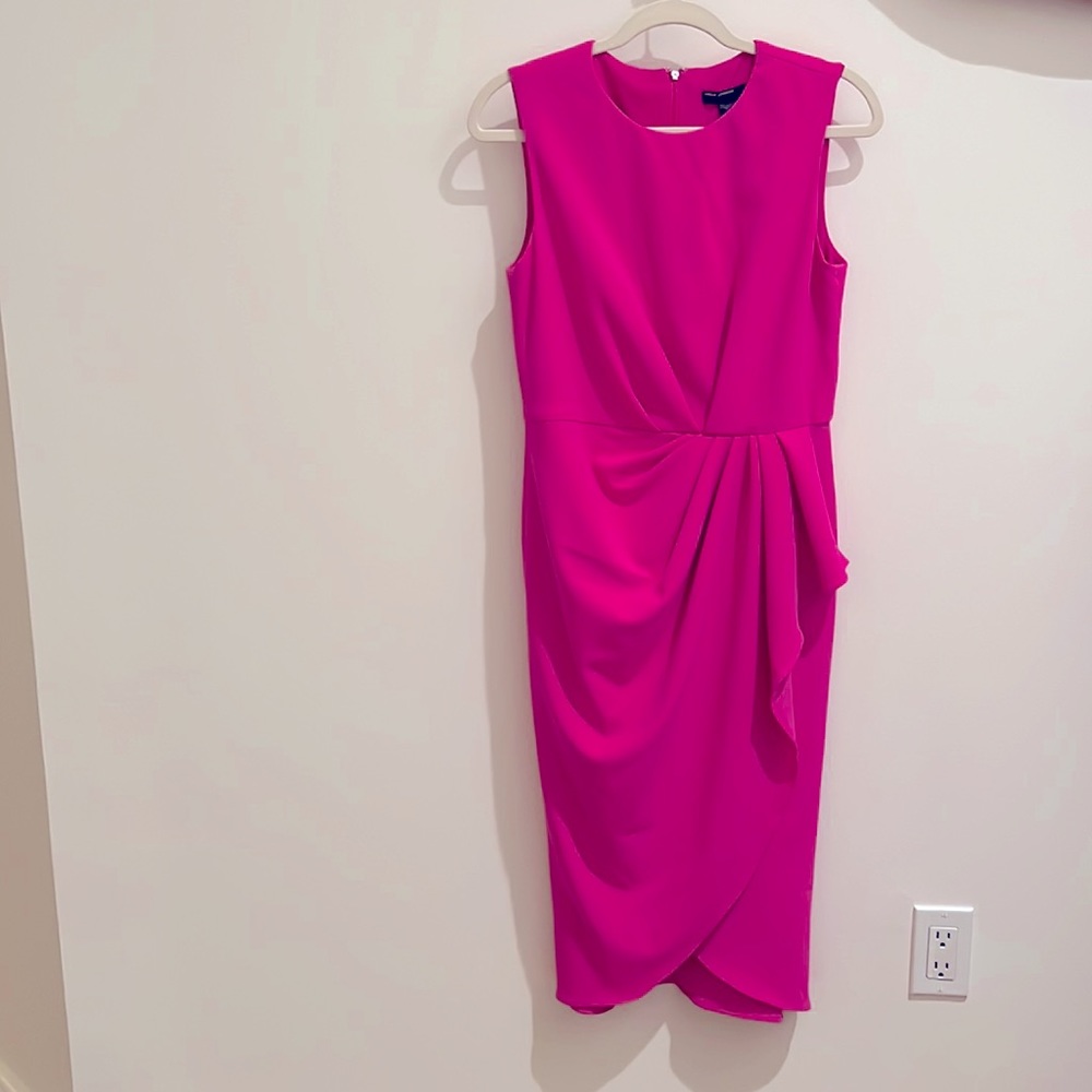 Hot Pink!  Maggy London Dress.  Size 6.  Worn once!